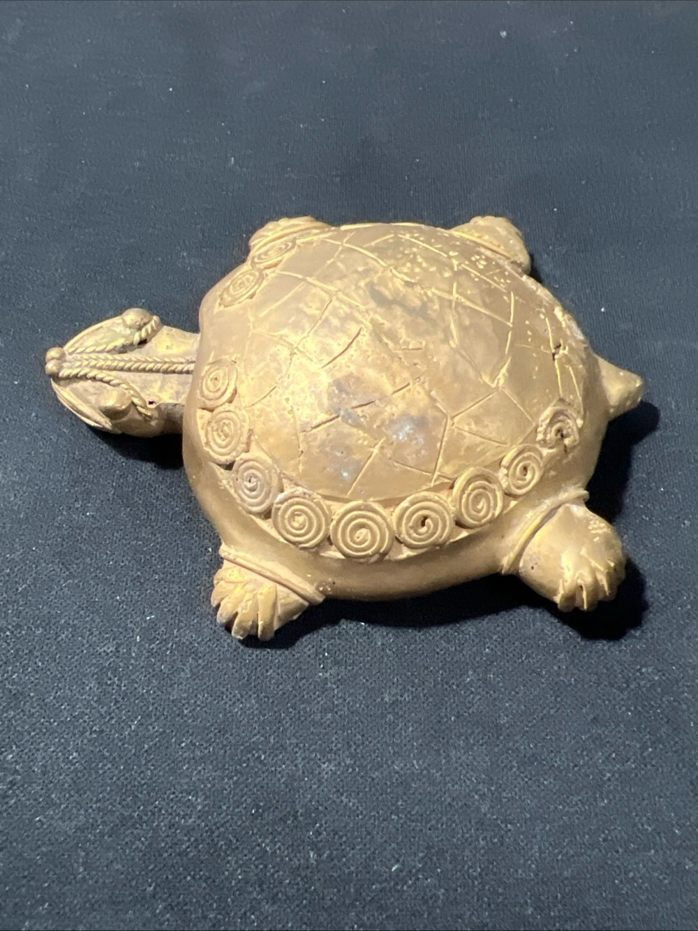 TUMBAGA Gold & Copper Alloy Zoomorphic Figurine Turtle/Tortoise Columbian Art